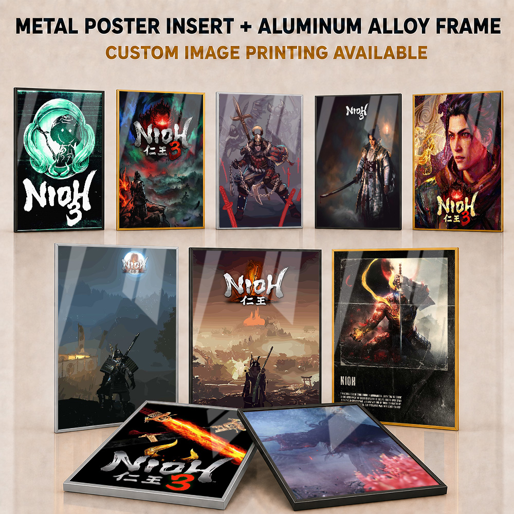 Home Office Room Inspiration - Nioh Metal Posters With Aluminum Alloy