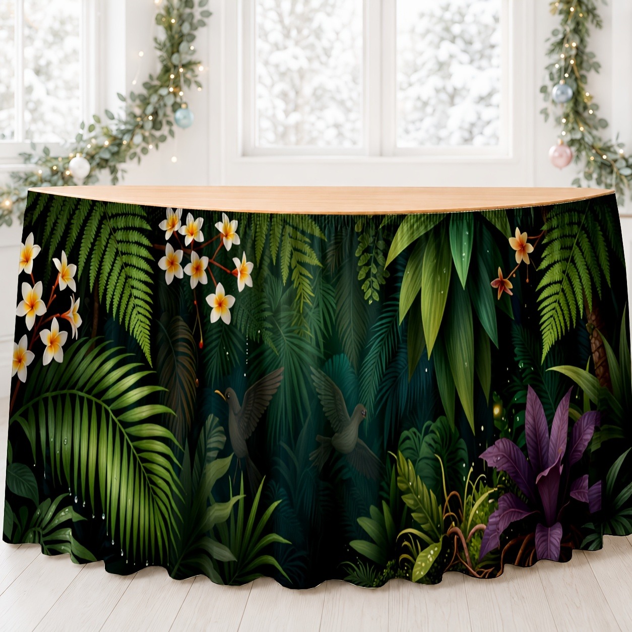 Green exotic plant decorations - Home Office Work Table ulasan dan harga