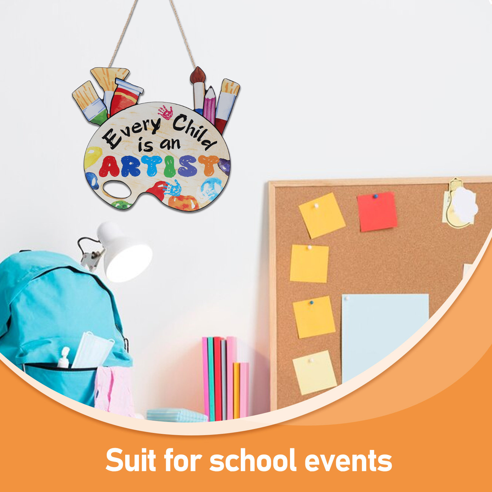 Wooden Classroom Wall Sign – C - Home Office Or ulasan dan harga