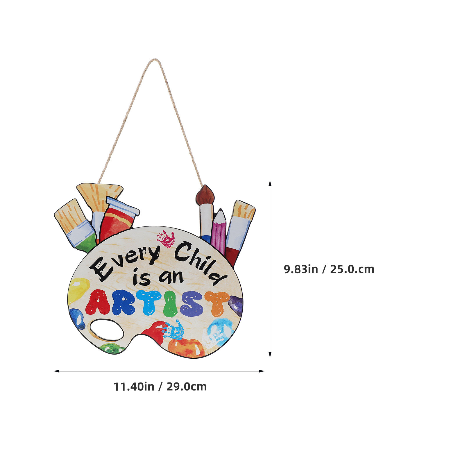 Wooden Classroom Wall Sign – C - Home Office Or ulasan dan harga