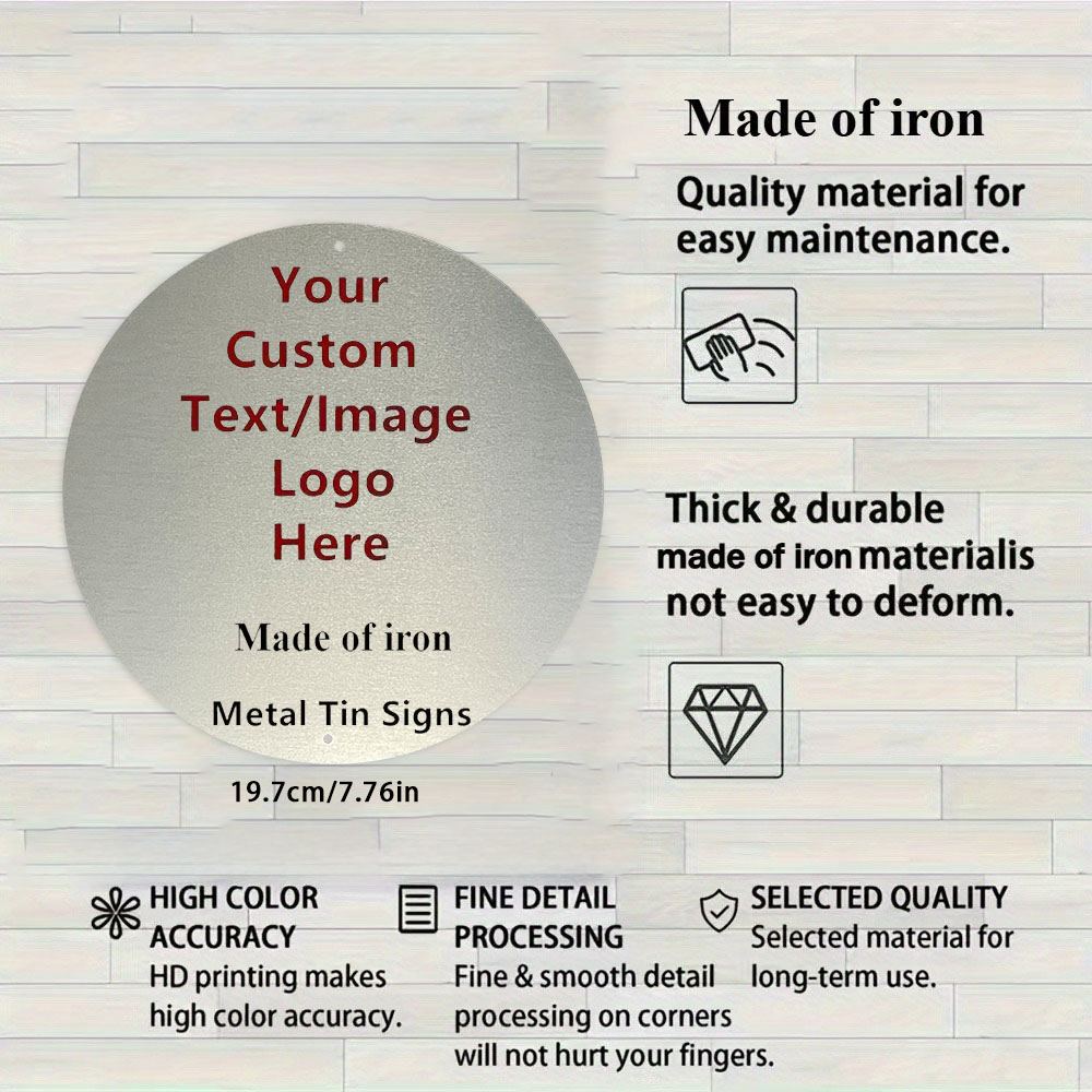 Custom Photo/Text Aluminum Sig - Home Office Logo ulasan dan harga