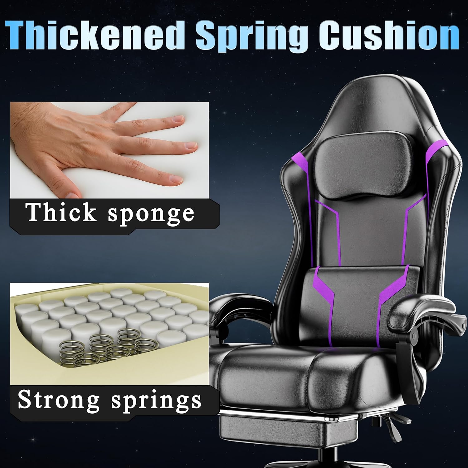 Ergonomic Gaming Chair with Po - Ergonomic Office Chair ulasan dan harga