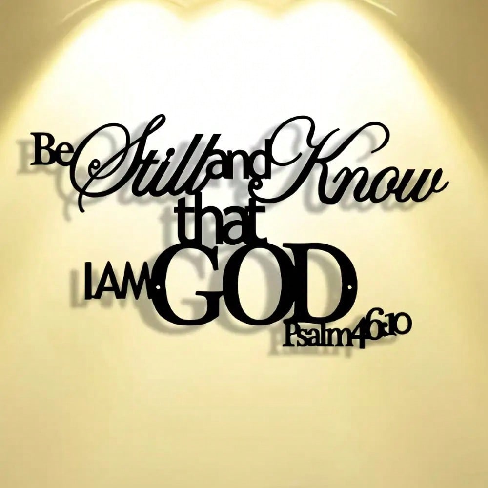 God Word Metal Wall Plaque Chr - Home Office Room Inspiration ulasan dan harga