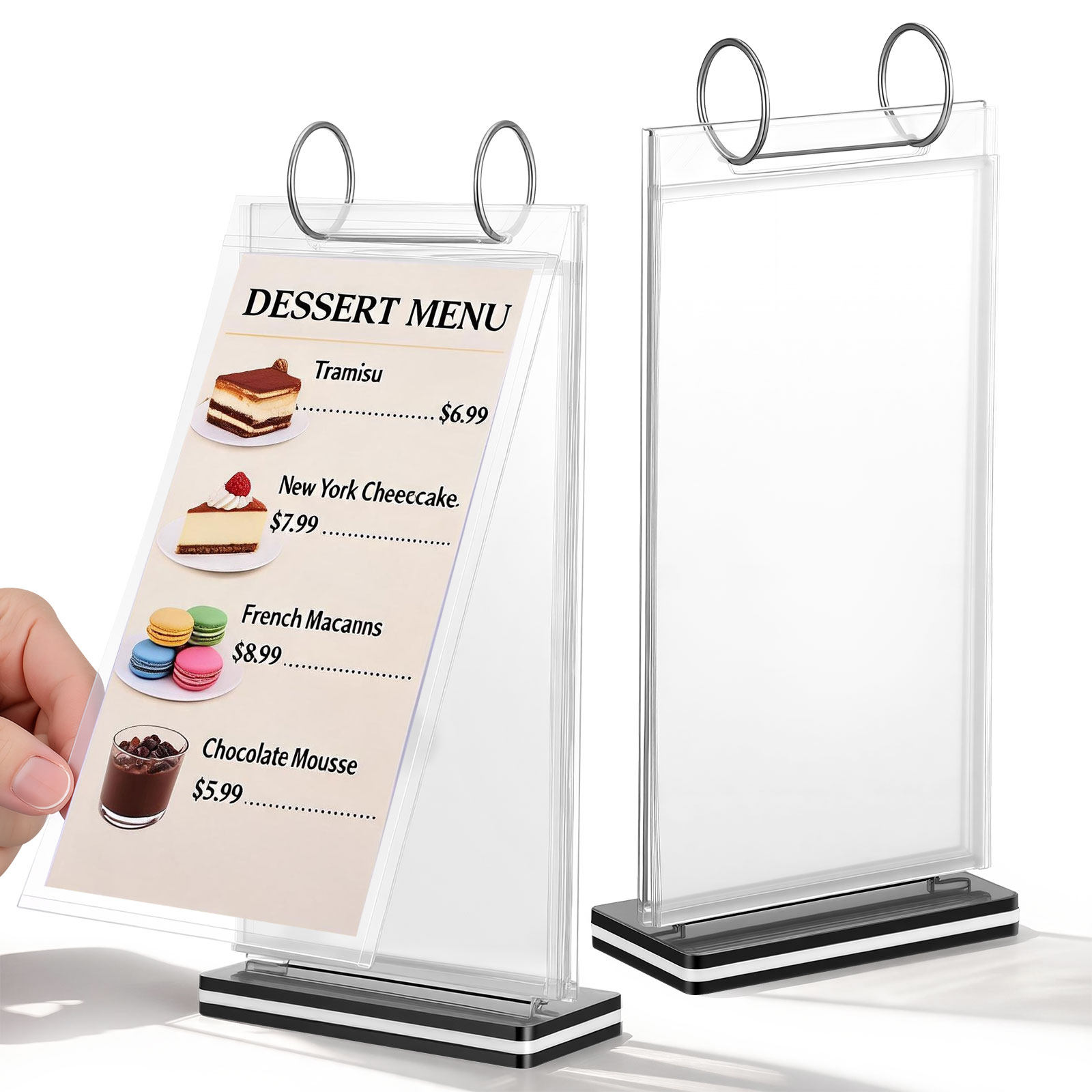 2Pcs Flip Display Menu Stand S - Document Holder Stand ulasan dan harga