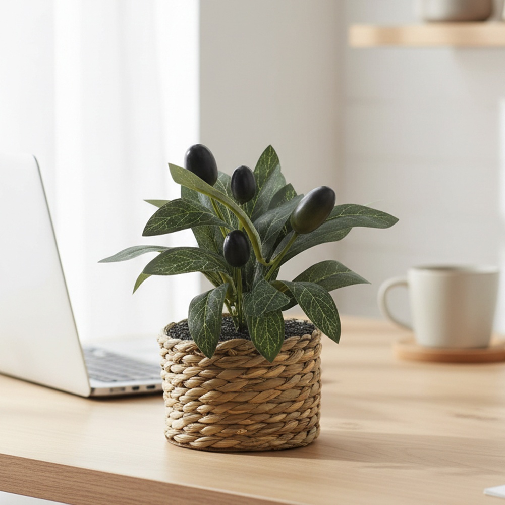Artificial Plants Pocket Olive - Home Office Layout ulasan dan harga