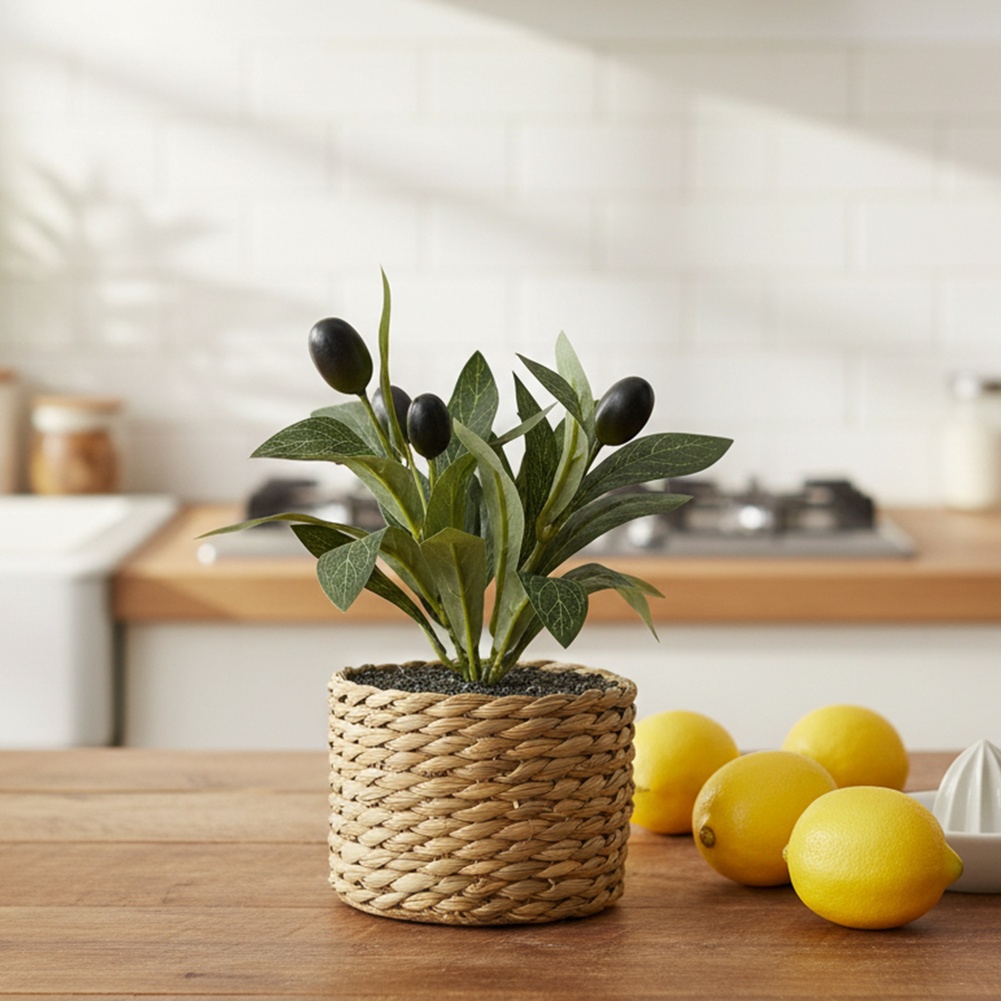 Artificial Plants Pocket Olive - Home Office Layout ulasan dan harga