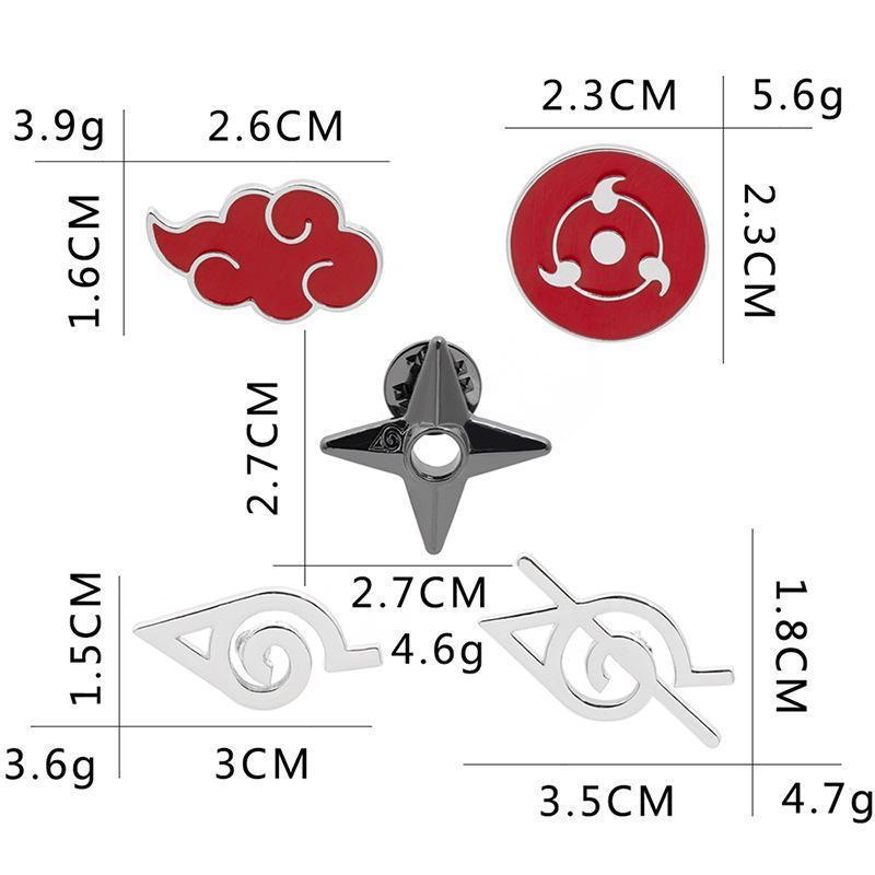 Naruto Akatsuki Red Cloud Badg - Home Office Or ulasan dan harga